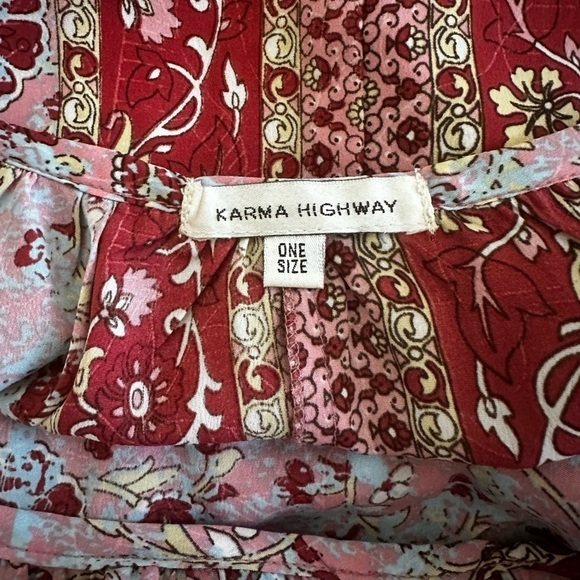 Karma Highway Floral & Paisley Print Maxi Dress. One size. - Picture 5 of 11